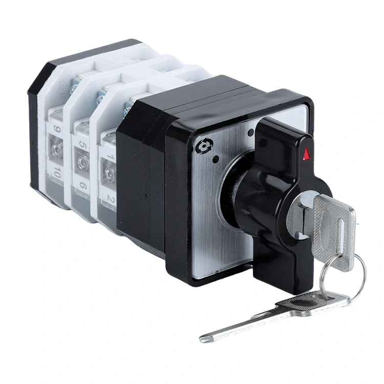 Interruptor de leva de control de manija de rotación de llave 16A