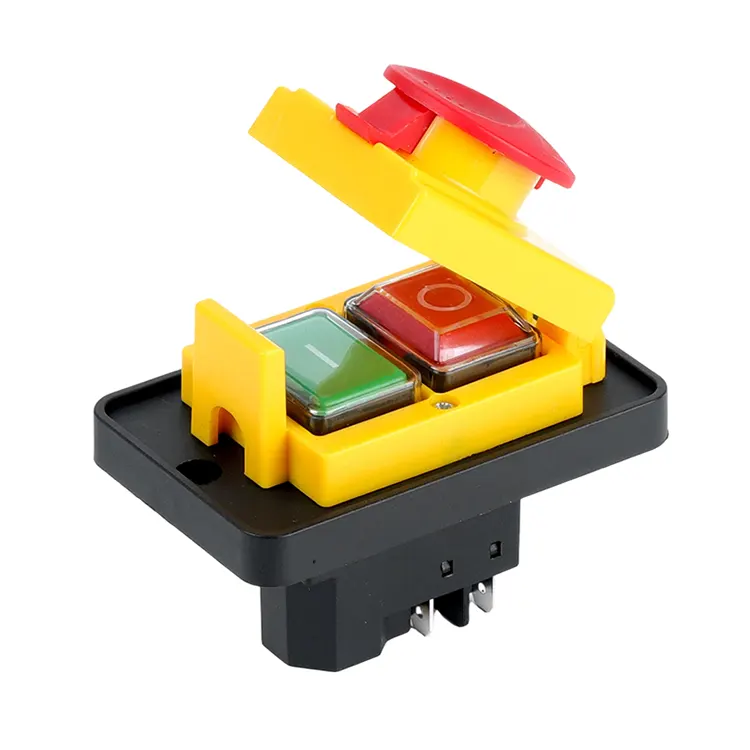 Interruptor electromagnético de cubierta de parada de emergencia de Panel grande mediano 16A