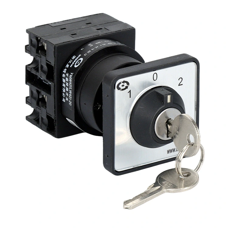 Centro de control de perilla de llave 20A Instale el interruptor de leva de tres posiciones