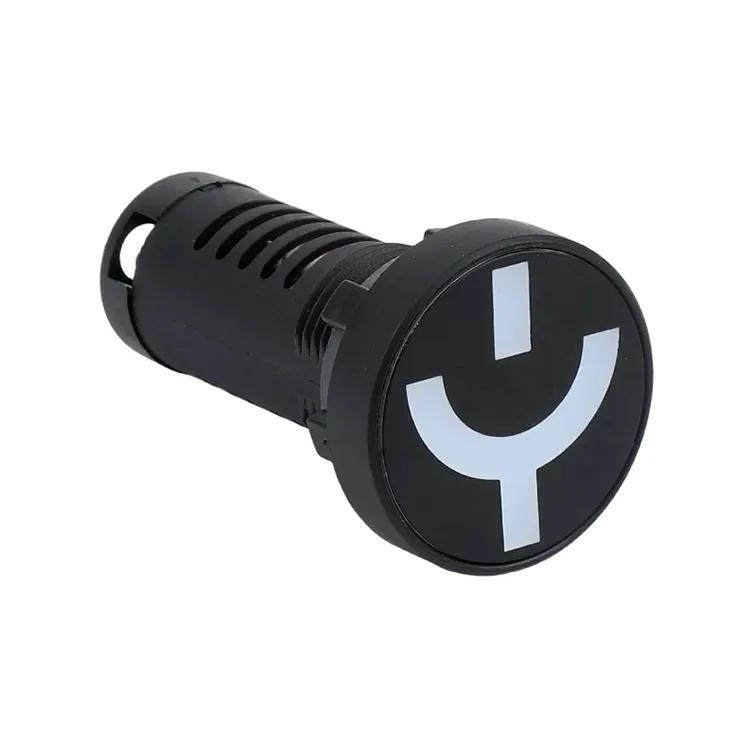 Luz indicadora de posición de tipo redondo, tamaño del orificio de montaje de 22 mm, AD16-22W