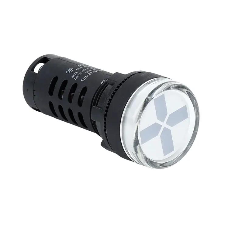 Tamaño del orificio de montaje de 22 mm Tipo blanco Luz indicadora de posición AD16-22W