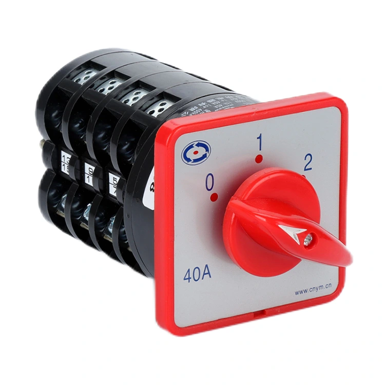 Interruptor de leva giratorio combinado de 40 A, 7,5 kW