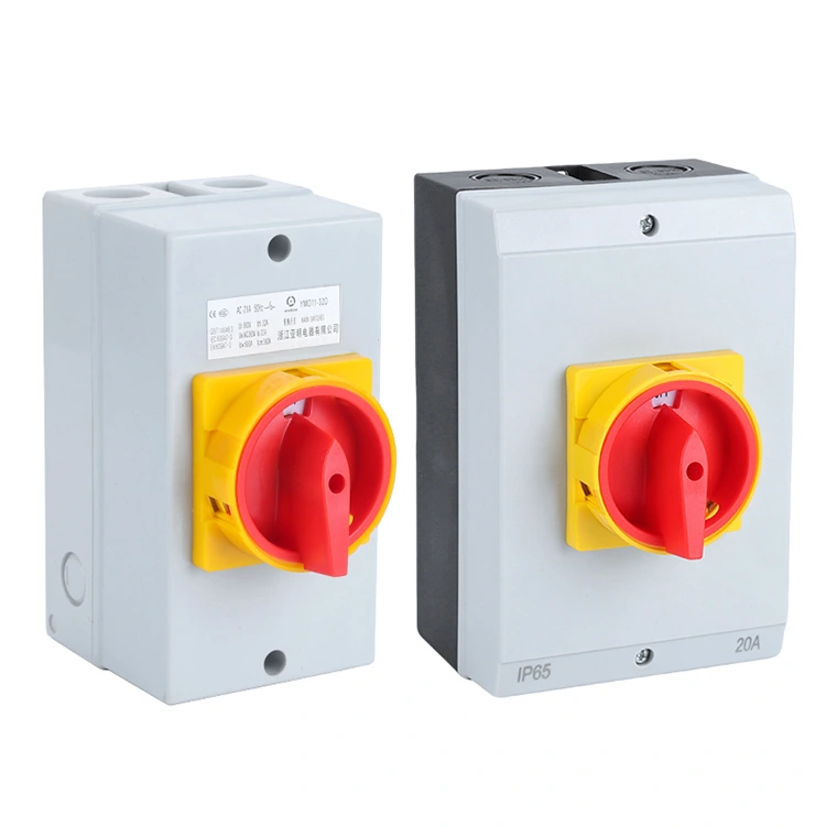 Interruptor aislador 63A con caja impermeable