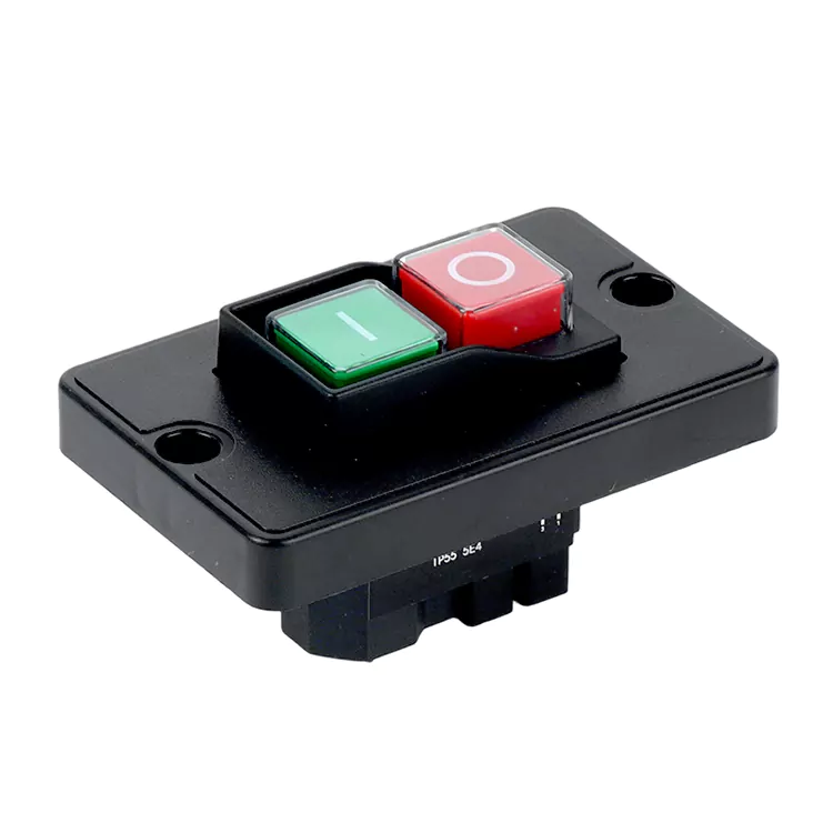 Interruptor electromagnético de botón pulsador de panel grande 8A