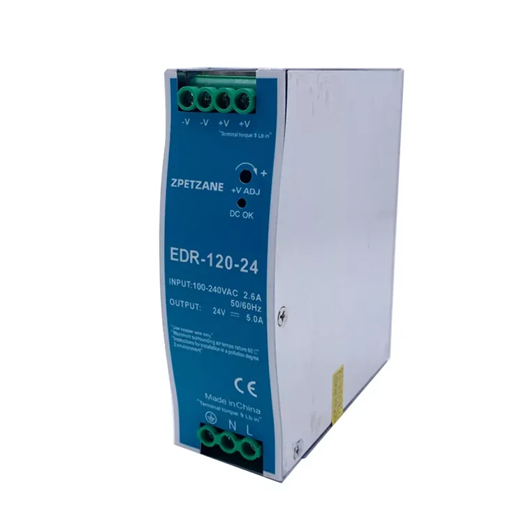 Fuente de alimentación con interruptor montada en riel DIN EDR-120W