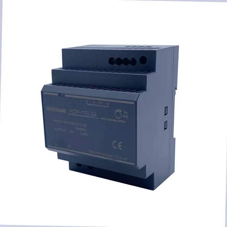Fuente de alimentación con interruptor montado en riel DIN HDR-100W