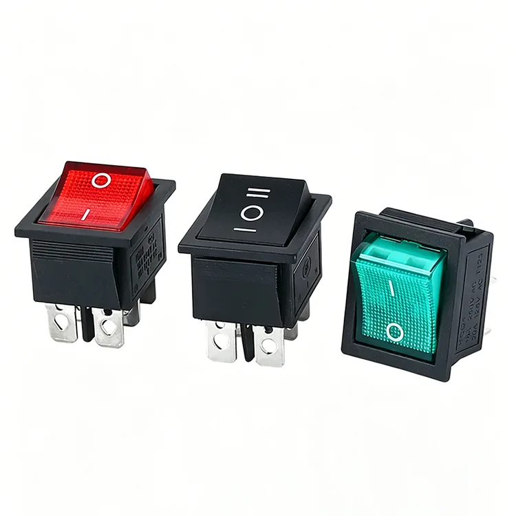 Interruptor basculante KCD4 de varios colores