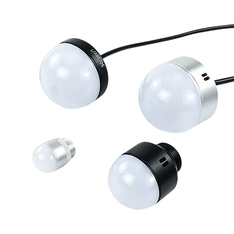 Luz indicadora de alarma de metal con luz tricolor esférica