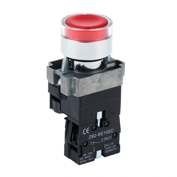 XB2-BW con interruptor de botón pulsador de luz LED